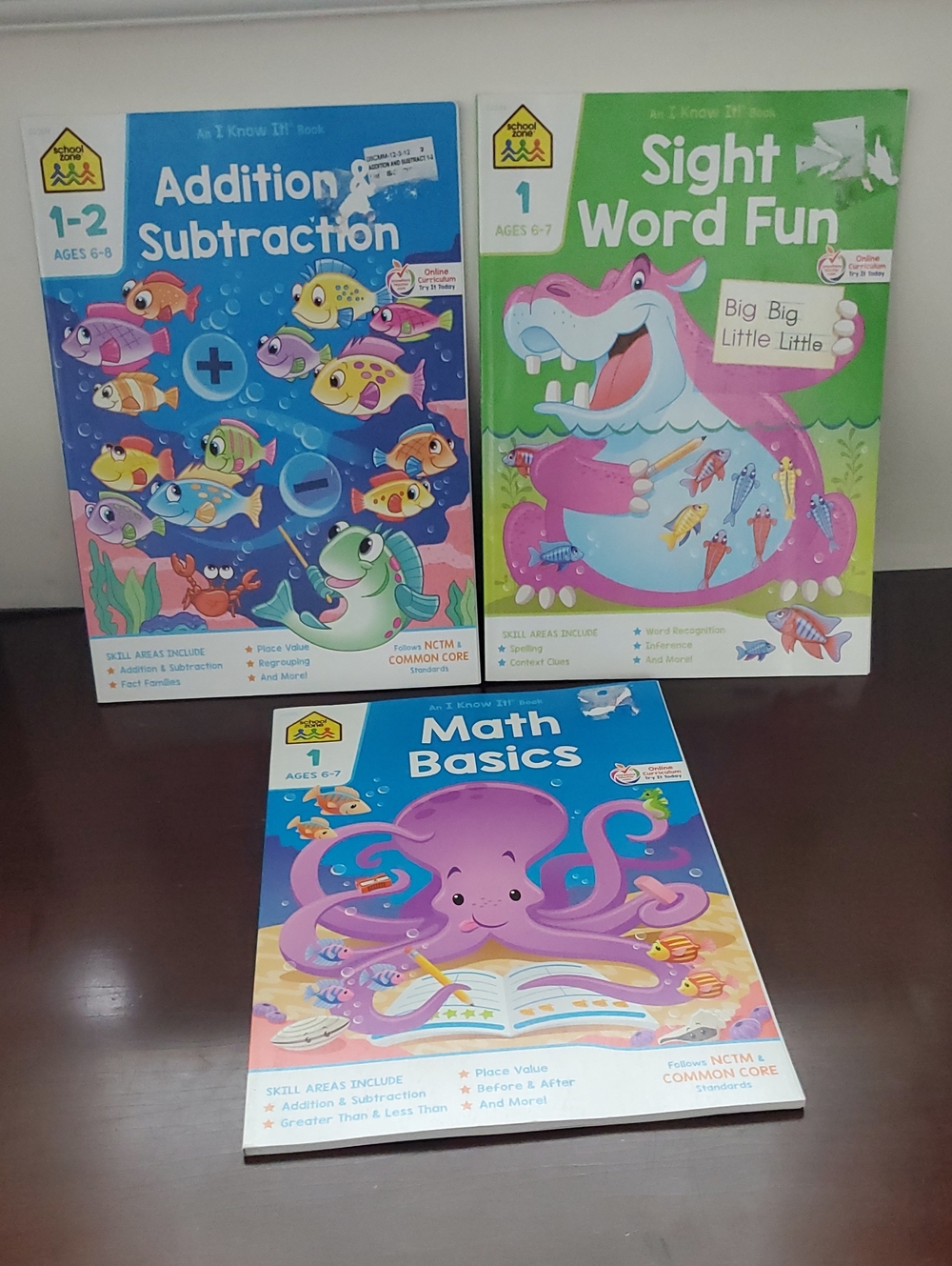 First Grade Workbooks New Unused Paperbacks Grade 1 Sight Words Math
